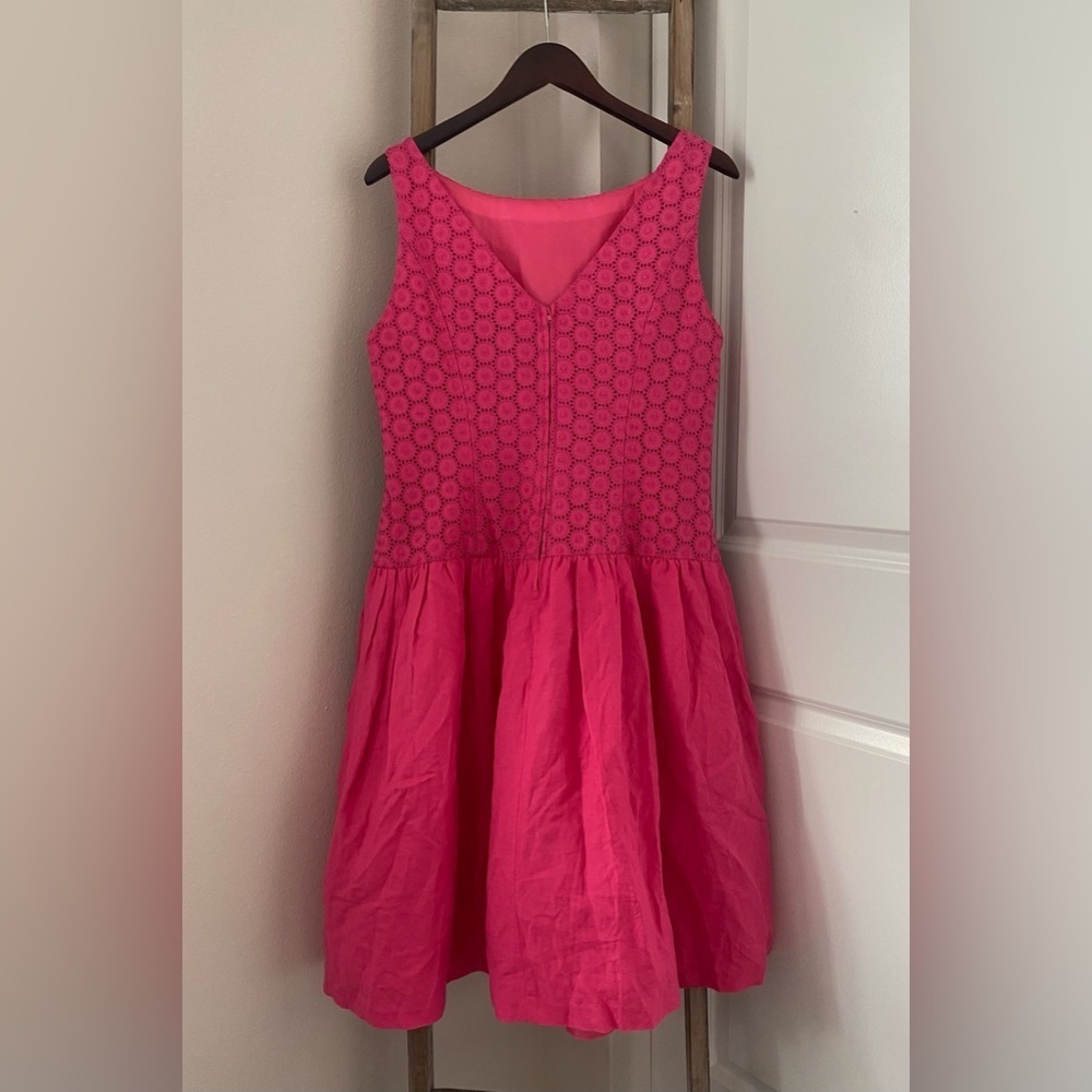 Eliza J - Lace Pink Drop Waist Mini Dress - Size 12 - Picture 3 of 5